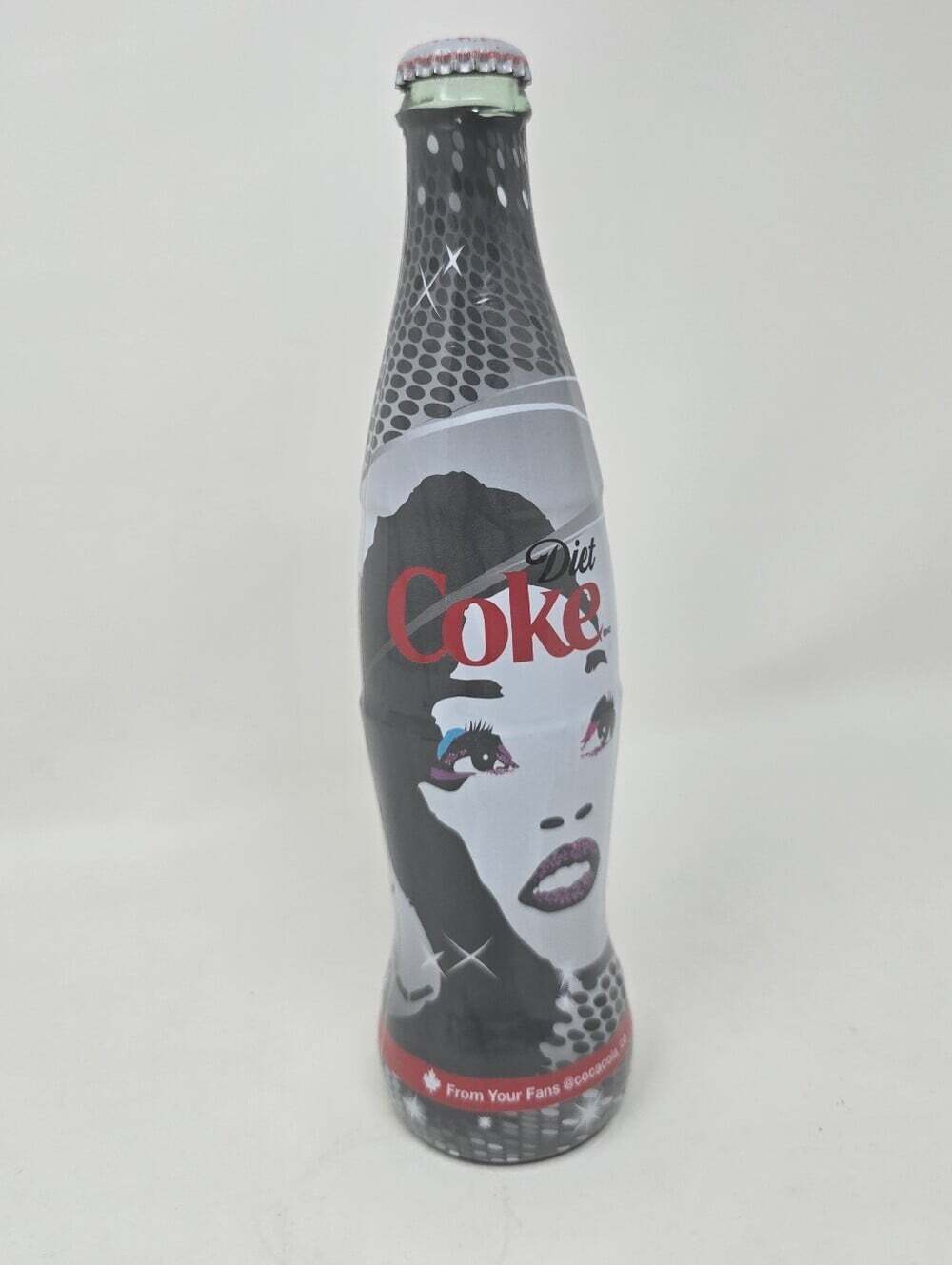 Limited Edition Estelle Coca Cola Glass Bottle Musician British Singer 9.5" RARE
